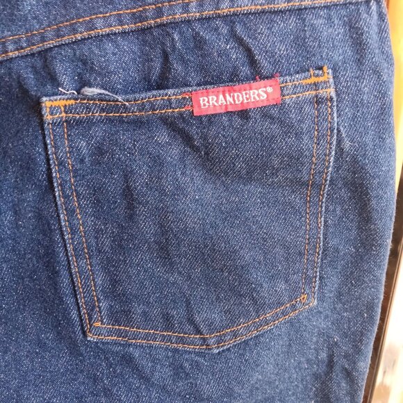 Vintage Mens Jeans 40x30 90s BRANDERS Bootcut RAW DENIM Mens Srtaight Jeans - Picture 3 of 8